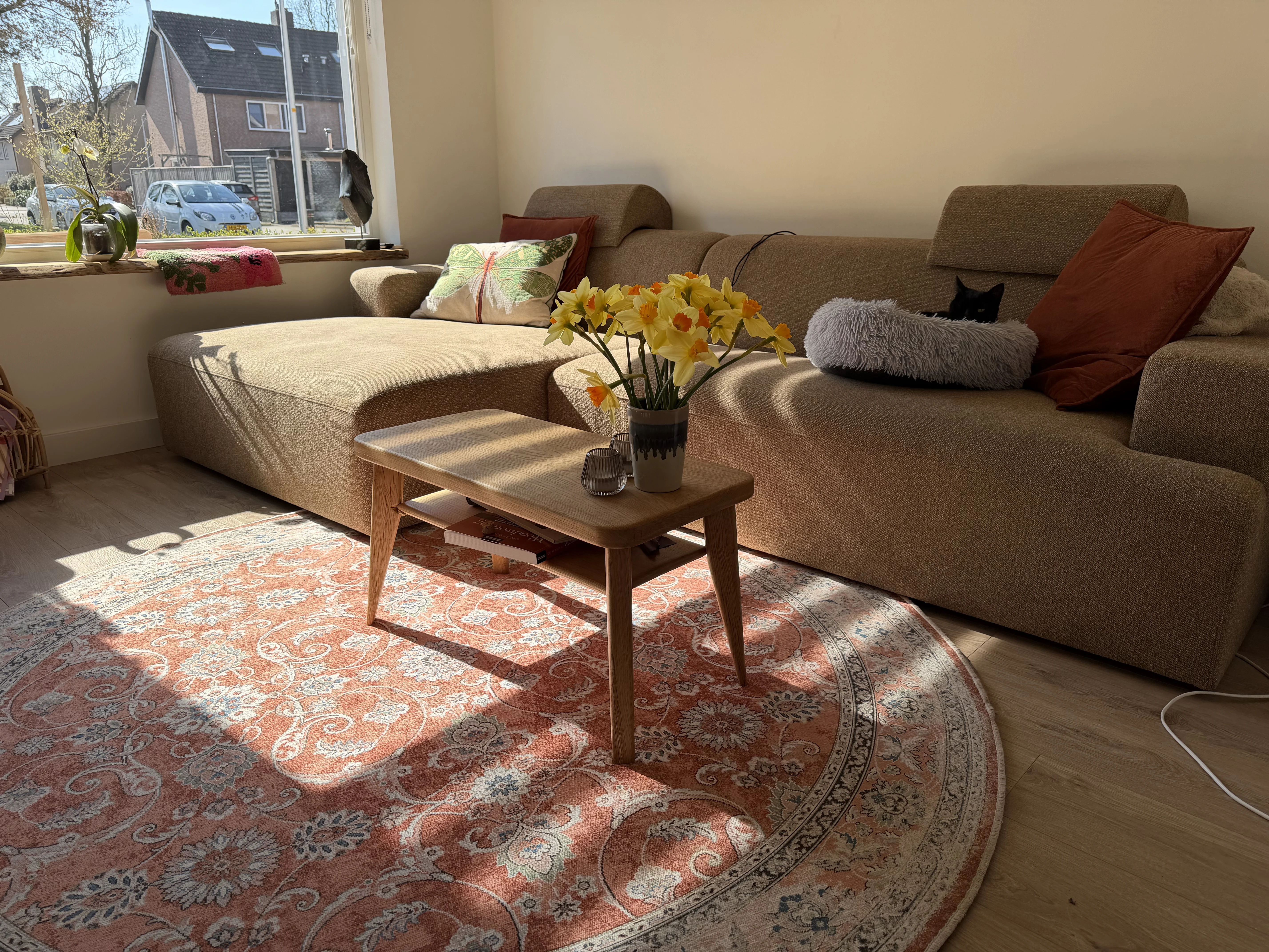 Handcrafted Oak Coffee Table